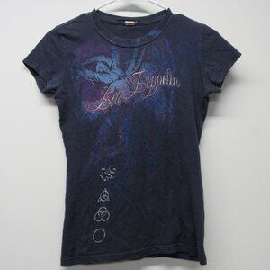 Vintage Y2K Led Zeppelin Zoso Optima Babydoll T Shirt Women's sz Small
